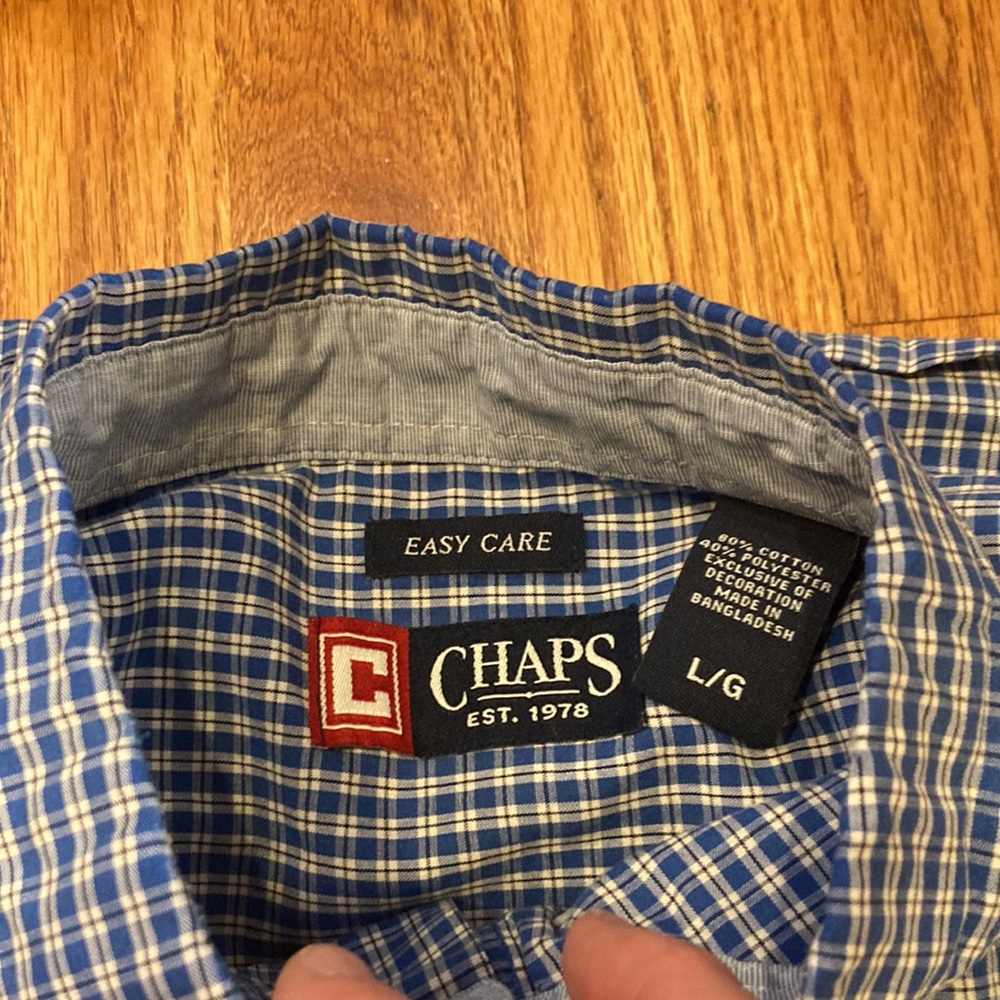 Chaps short sleeve Button down shirts - Picture 2 of 4